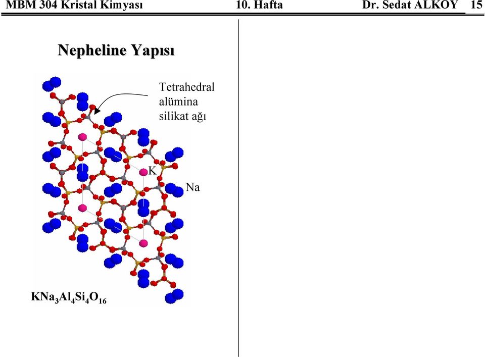 Sedat ALKOY 15 Nepheline Yapısı