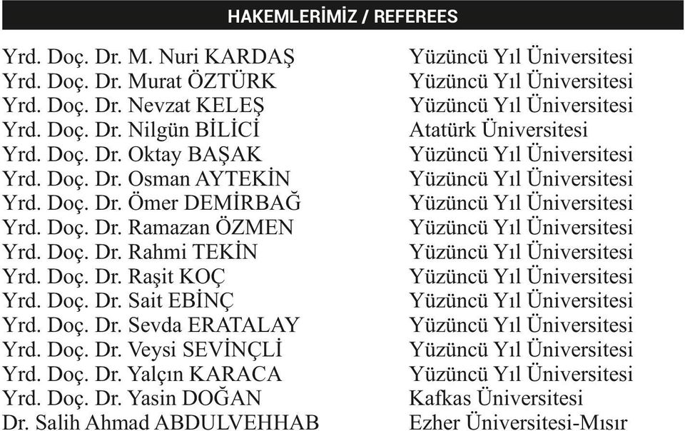 Salih Ahmad ABDULVEHHAB Yüzüncü Yıl Üniversitesi Yüzüncü Yıl Üniversitesi Yüzüncü Yıl Üniversitesi Atatürk Üniversitesi Yüzüncü Yıl Üniversitesi Yüzüncü Yıl Üniversitesi Yüzüncü Yıl Üniversitesi