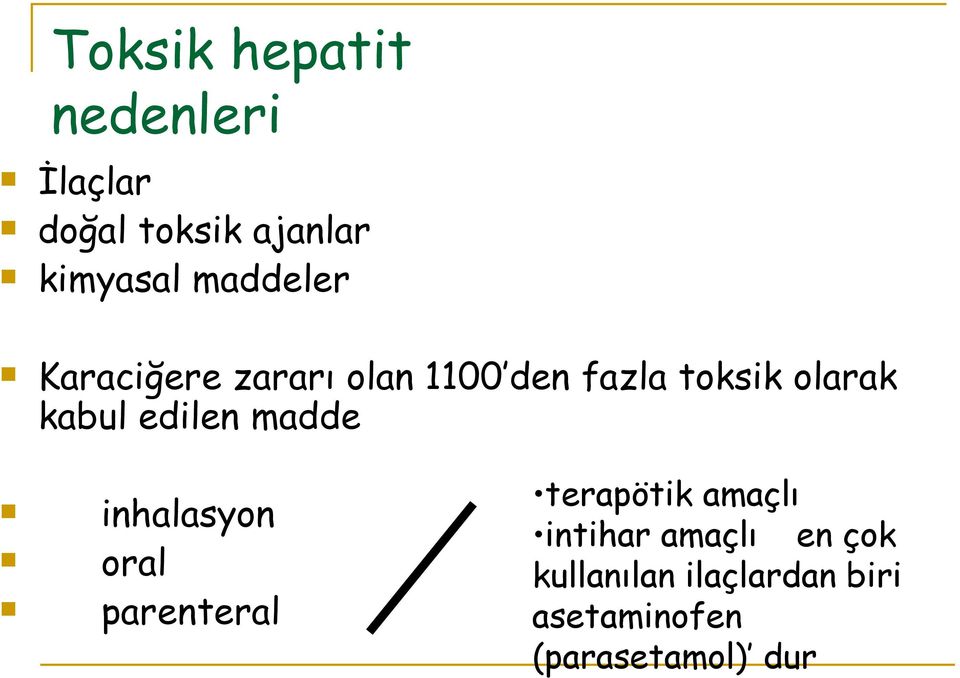 edilen madde inhalasyon oral parenteral terapötik amaçlı intihar