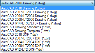 17 Şekil 20. AutoCAD Options menüsü Bir çizim dosyasını farklı şekilde kayıt etmek için saveas Ctrl+Shift+S File Save As Kayıt edilen dosyaların kayıt türün değişiklik yapılabilmektedir.
