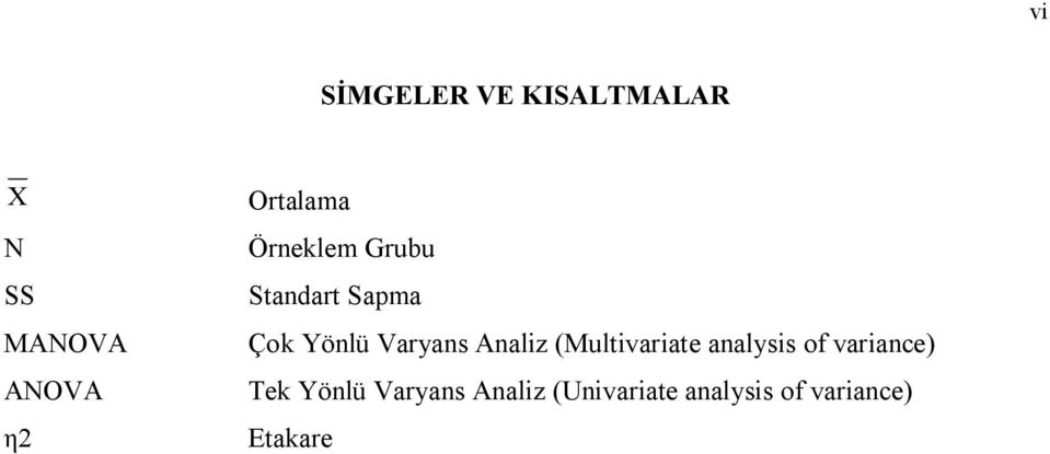 Varyans Analiz (Multivariate analysis of variance)
