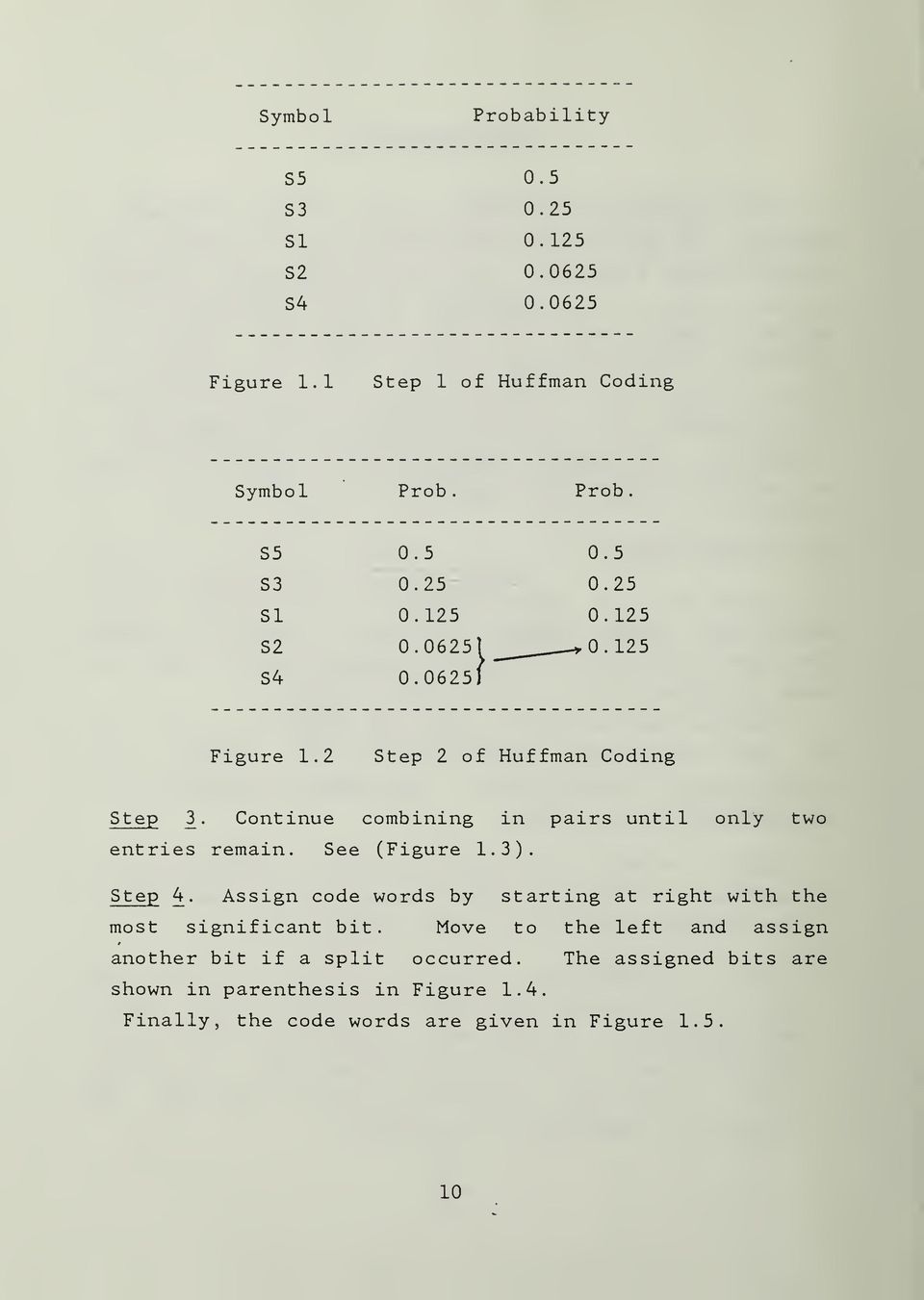 Continue combining in pairs until only two entries remain. See (Figure 1.3). Step 4.