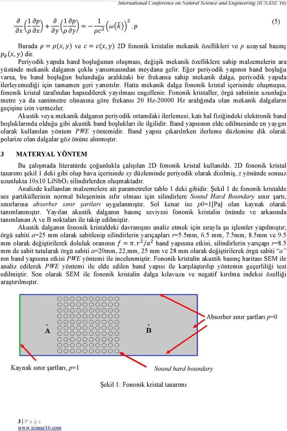 Eğer periyodik yapının band boşluğu varsa, bu band boşluğun bulunduğu aralıktaki bir frekansa sahip mekanik dalga, periyodik yapıda ilerleyemediği için tamamen geri yansıtılır.