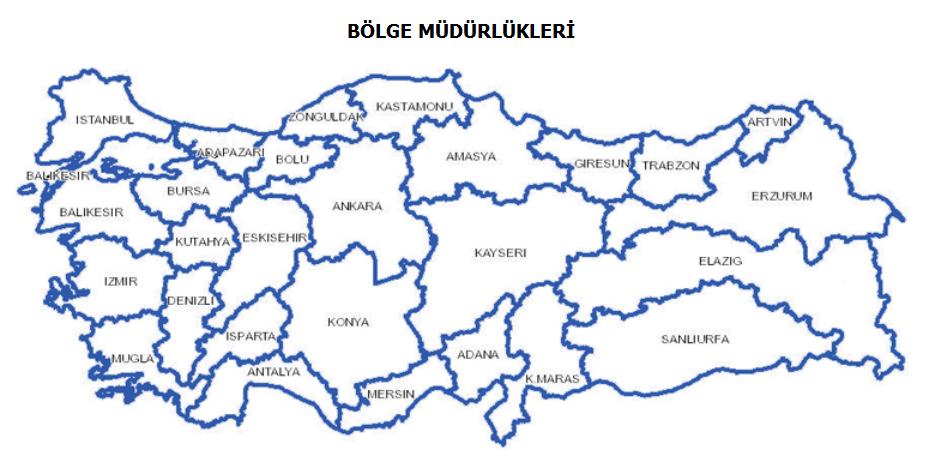 Orman Bölge Müdürlükleri -2011