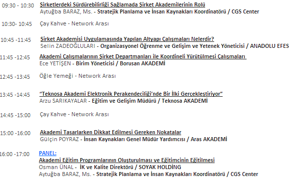 100-150 kişinin çalıştığı bir şirket için bile, akademi önemli bir araç olabilmektedir.