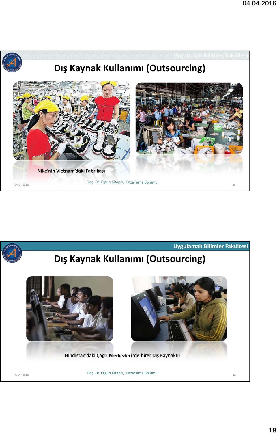 04.2016 35 Dış Kaynak Kullanımı (Outsourcing)