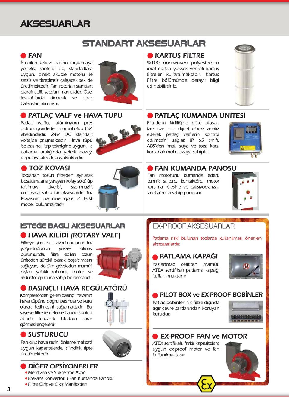 PATLAÇ VALF ve HAVA TÜPÜ Patlaç valfler, alüminyum pres döküm gövdeden mamül olup 1½ ebadındadır. 24V DC standart voltajda çalışmaktadır.