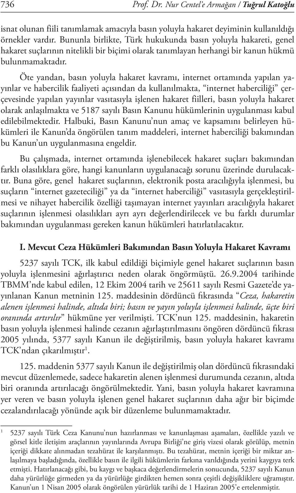 Öte yandan, basın yoluyla hakaret kavramı, internet ortamında yapılan yayınlar ve habercilik faaliyeti açısından da kullanılmakta, internet haberciliği çerçevesinde yapılan yayınlar vasıtasıyla