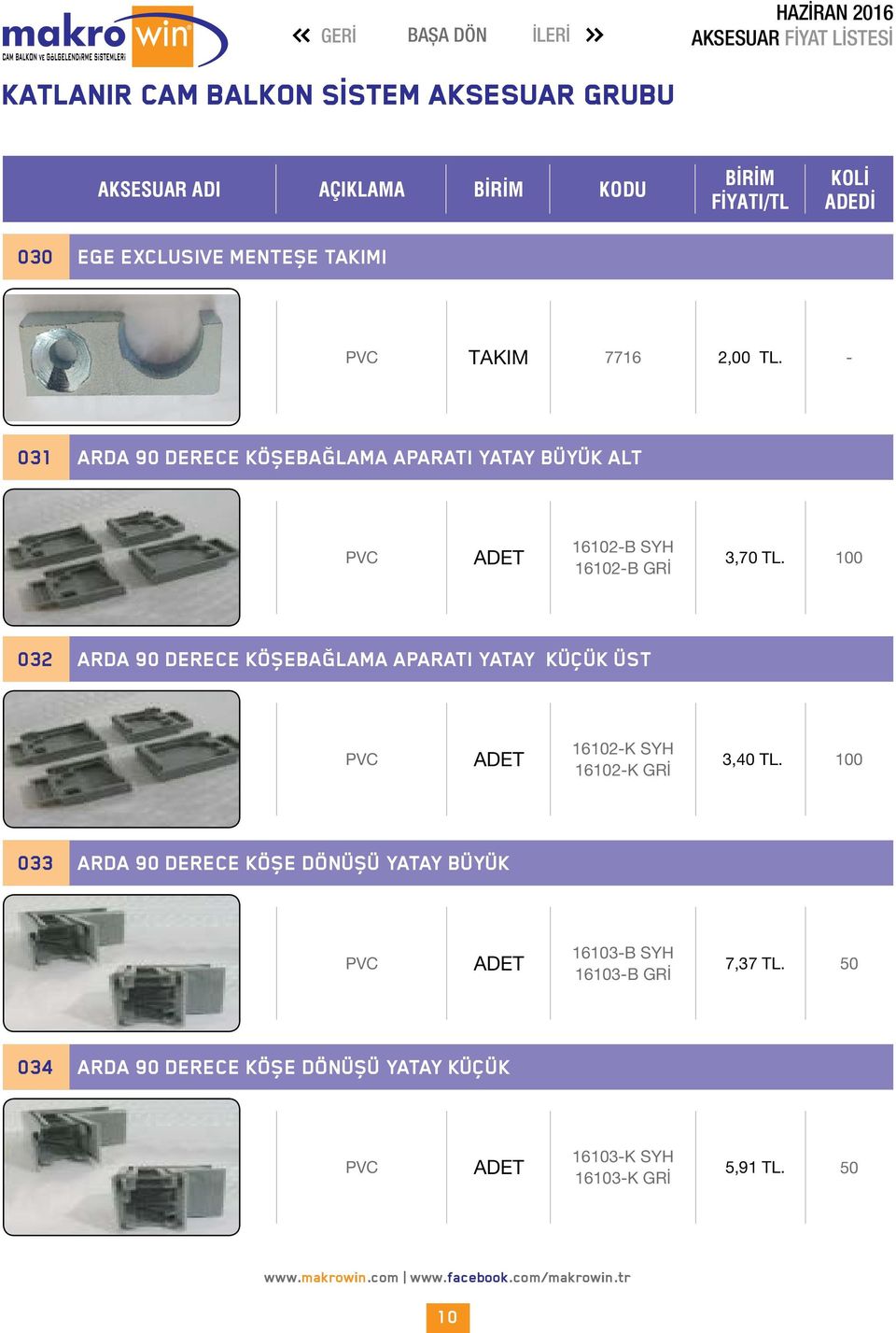 00 032 ARDA 90 DERECE KÖŞEBAĞLAMA APARATI YATAY KÜÇÜK ÜST 602-K SYH 602-K GRİ 3,40 TL.