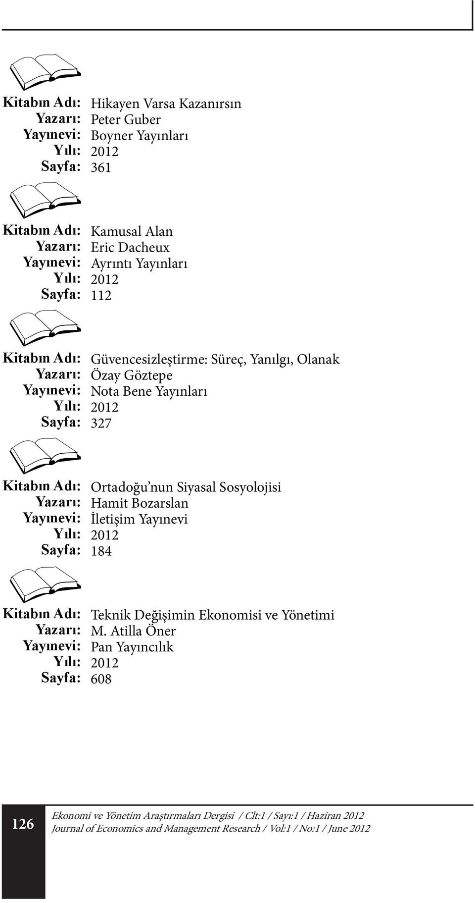 Hamit Bozarslan İletişim Yayınevi 184 Teknik Değişimin Ekonomisi ve Yönetimi M.