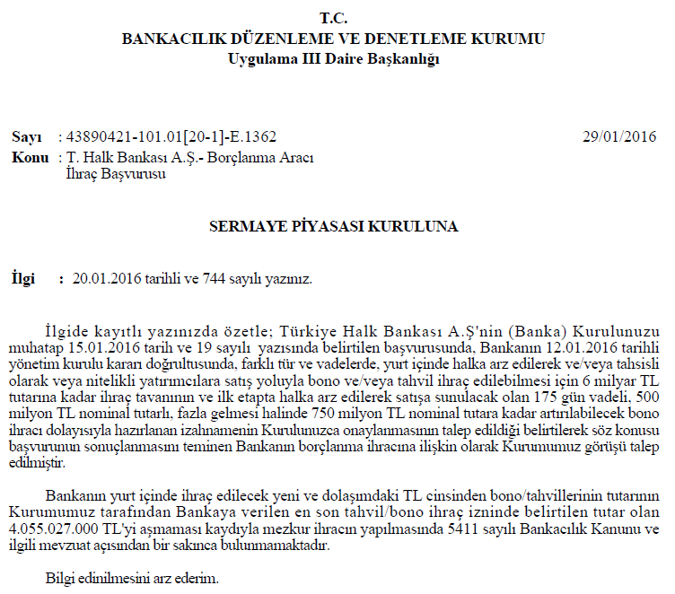 II. DİĞER KURUMLARDAN ALINAN GÖRÜŞ VE ONAYLAR BDDK Görüşü BDDK nın Sermaye Piyasası Kurulu nu