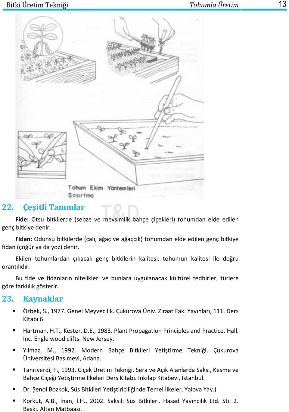 Ekilen tohumlardan çıkacak genç bitkilerin kalitesi, tohumun kalitesi ile doğru orantılıdır.