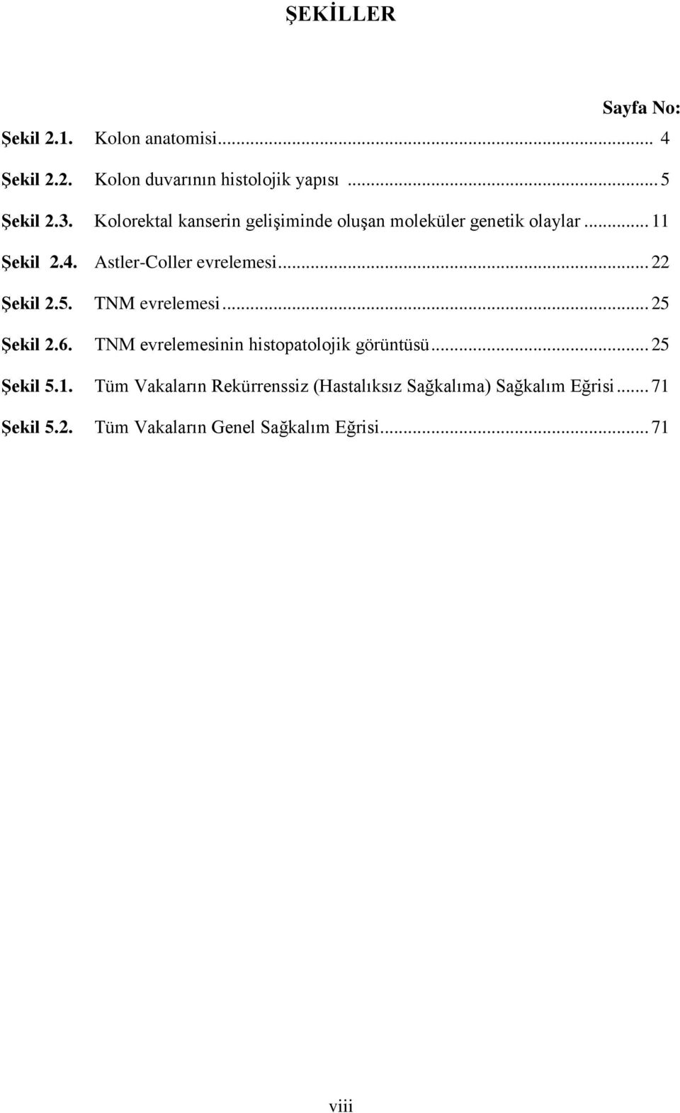 .. 22 ġekil 2.5. TNM evrelemesi... 25 ġekil 2.6. TNM evrelemesinin histopatolojik görüntüsü... 25 ġekil 5.1.