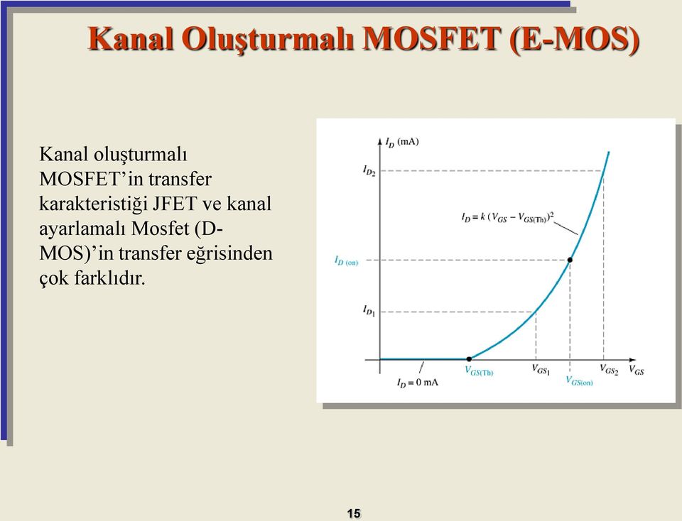 karakteristiği JFET ve kanal ayarlamalı