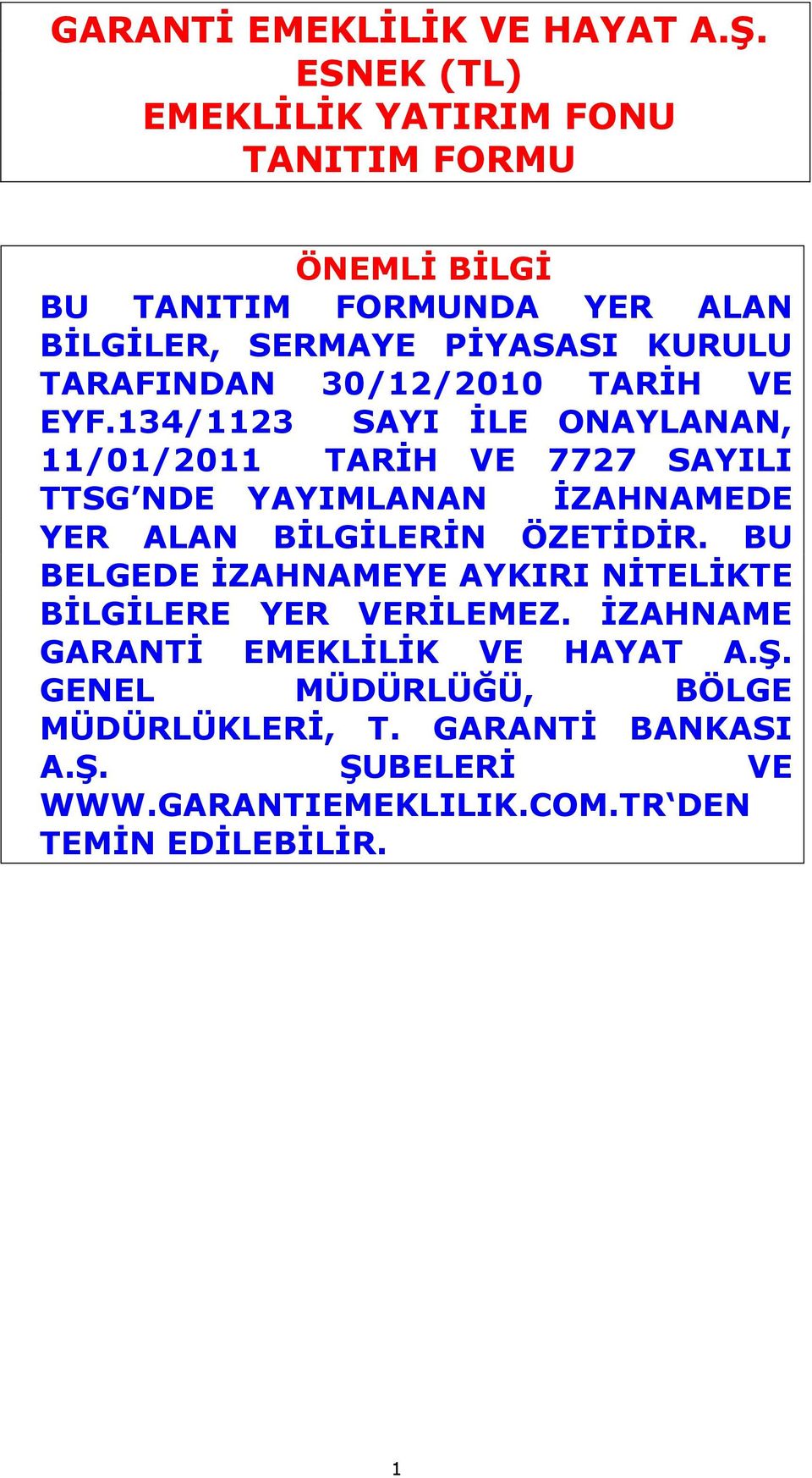 30/12/2010 TARİH VE EYF.