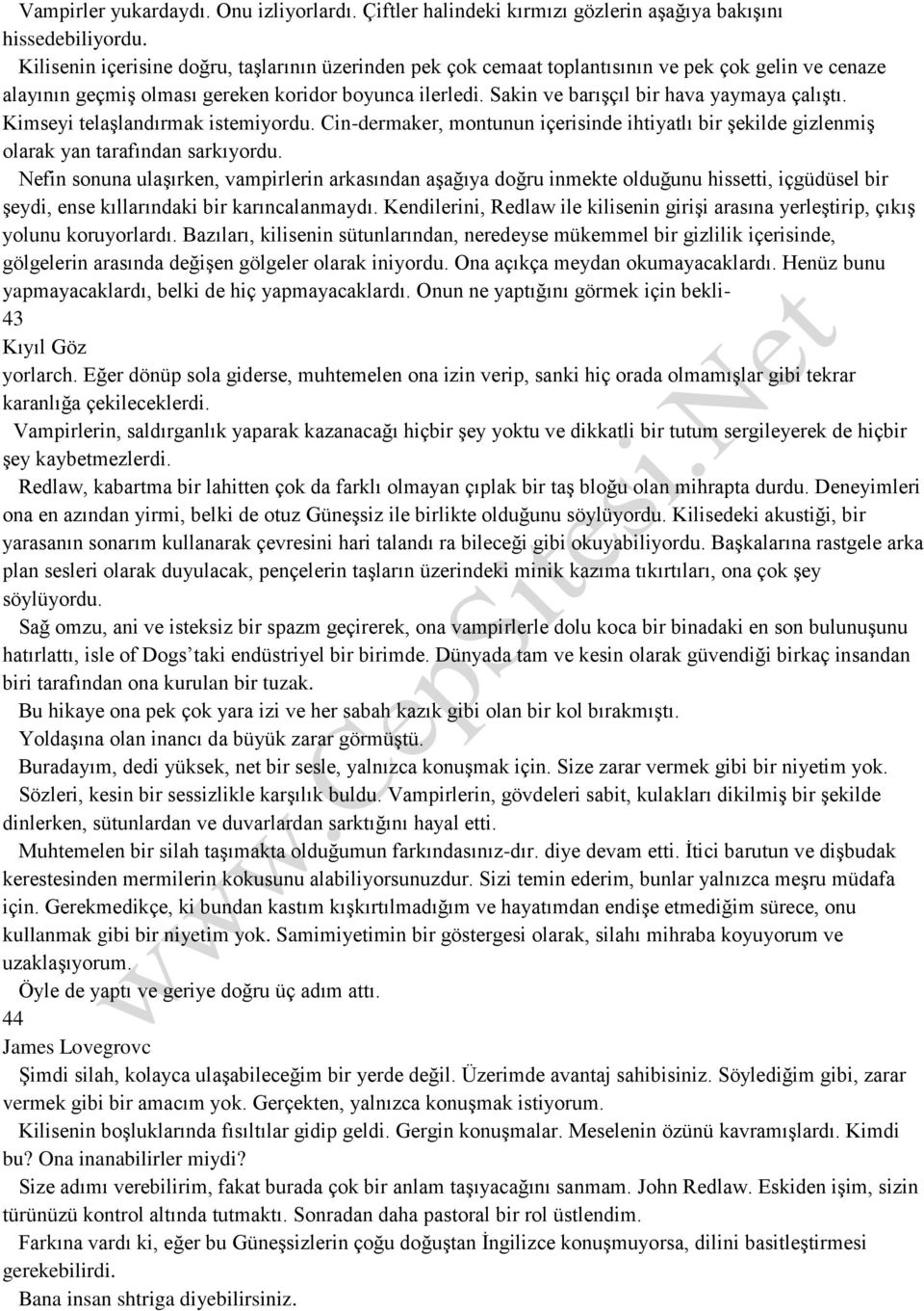 Sakin ve barışçıl bir hava yaymaya çalıştı. Kimseyi telaşlandırmak istemiyordu. Cin-dermaker, montunun içerisinde ihtiyatlı bir şekilde gizlenmiş olarak yan tarafından sarkıyordu.