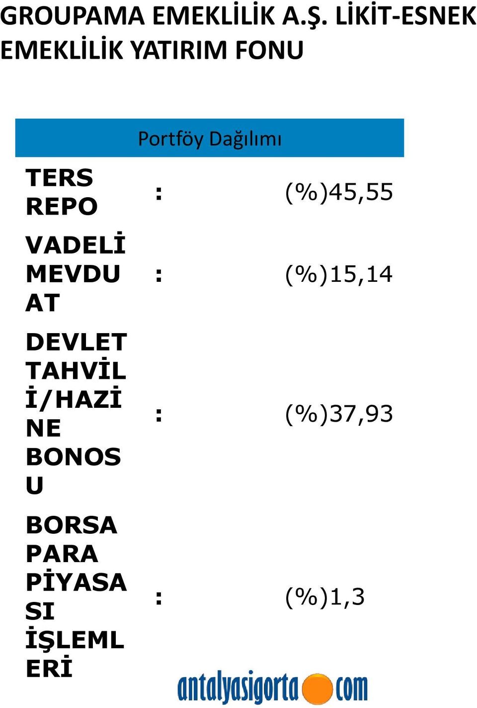 MEVDU AT DEVLET TAHVİL İ/HAZİ NE BONOS U BORSA PARA