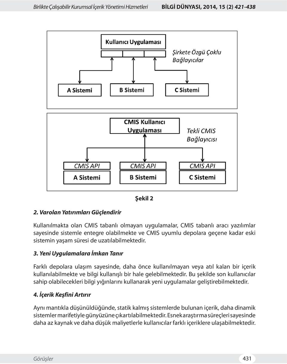 sistemin yaşam süresi de uzatılabilmektedir. 3.