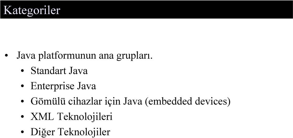 Standart Java Enterprise Java Gömülü