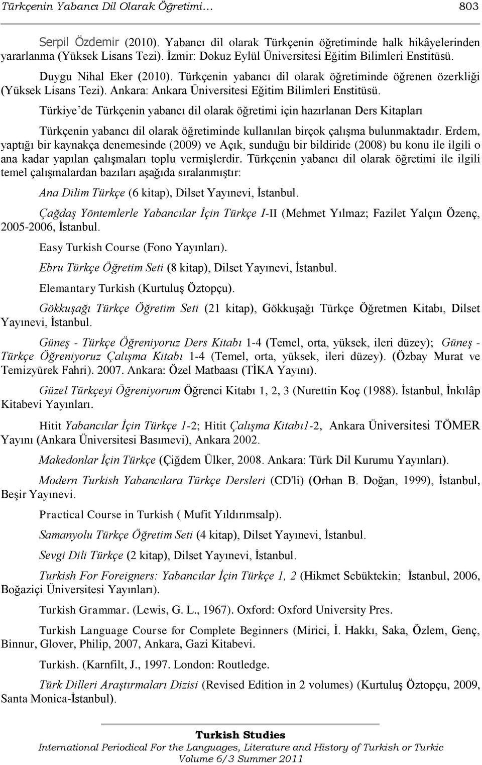 Ankara: Ankara Üniversitesi Eğitim Bilimleri Enstitüsü.