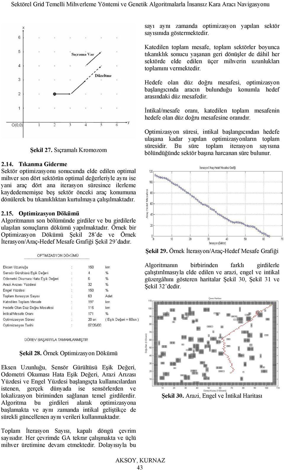 Hedefe olan düz doğru mesafesi, optimizasyon başlangıcında aracın bulunduğu konumla hedef arasındaki düz mesafedir.