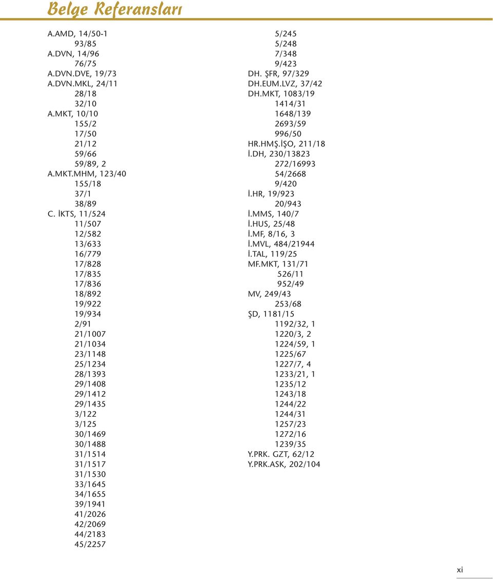 31/1530 33/1645 34/1655 39/1941 41/2026 42/2069 44/2183 45/2257 5/245 5/248 7/348 9/423 DH. ŞFR, 97/329 DH.EUM.LVZ, 37/42 DH.MKT, 1083/19 1414/31 1648/139 2693/59 996/50 HR.HMŞ.İŞO, 211/18 İ.