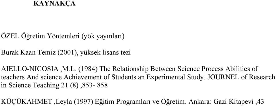 science Achievement of Students an Experimental Study.