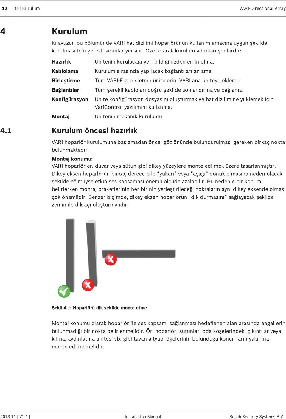 Kurulum sırasında yapılacak bağlantıları anlama. Tüm VARI-E genişletme ünitelerini VARI ana üniteye ekleme. Tüm gerekli kabloları doğru şekilde sonlandırma ve bağlama.