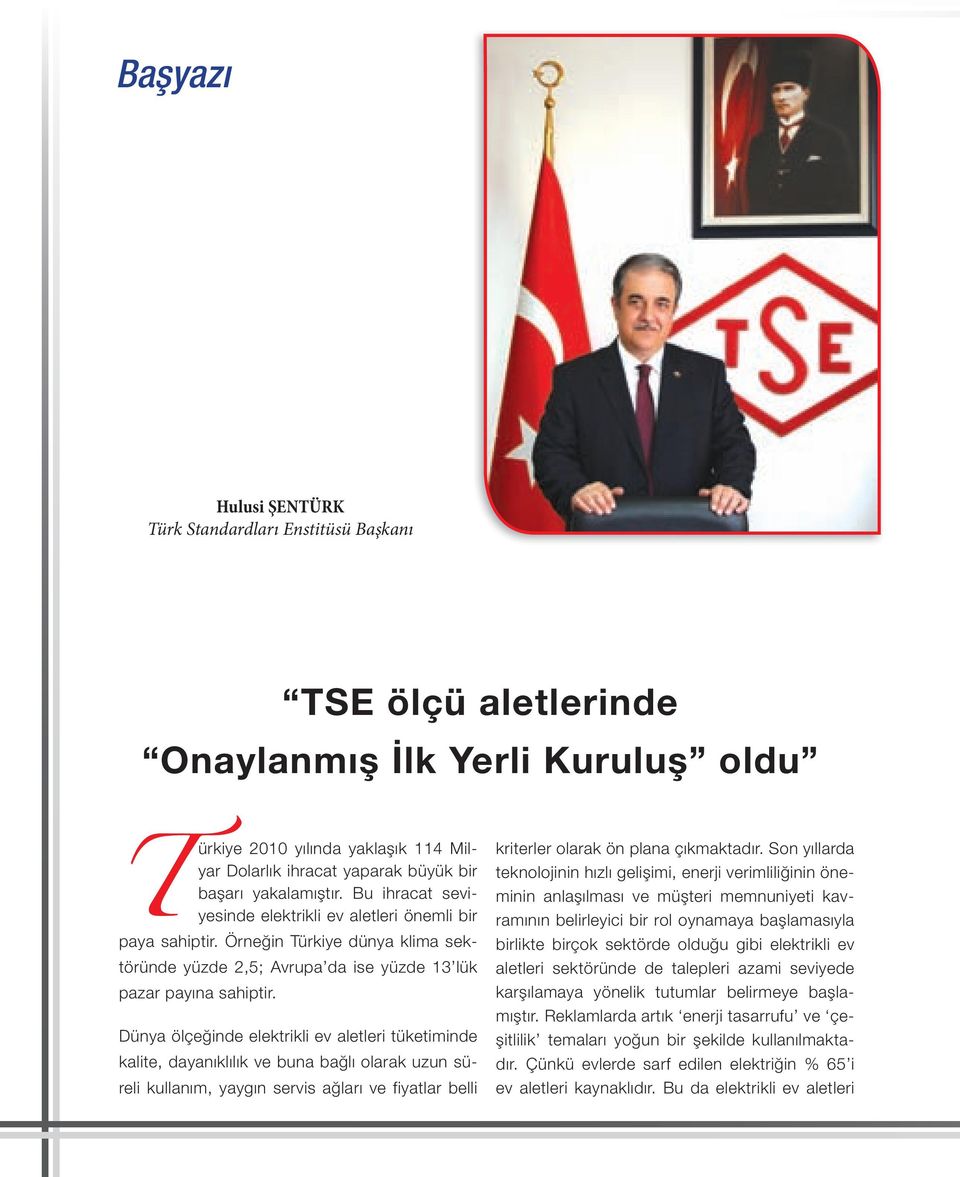 Dünya ölçeğinde elektrikli ev aletleri tüketiminde kalite, dayanıklılık ve buna bağlı olarak uzun süreli kullanım, yaygın servis ağları ve fiyatlar belli kriterler olarak ön plana çıkmaktadır.