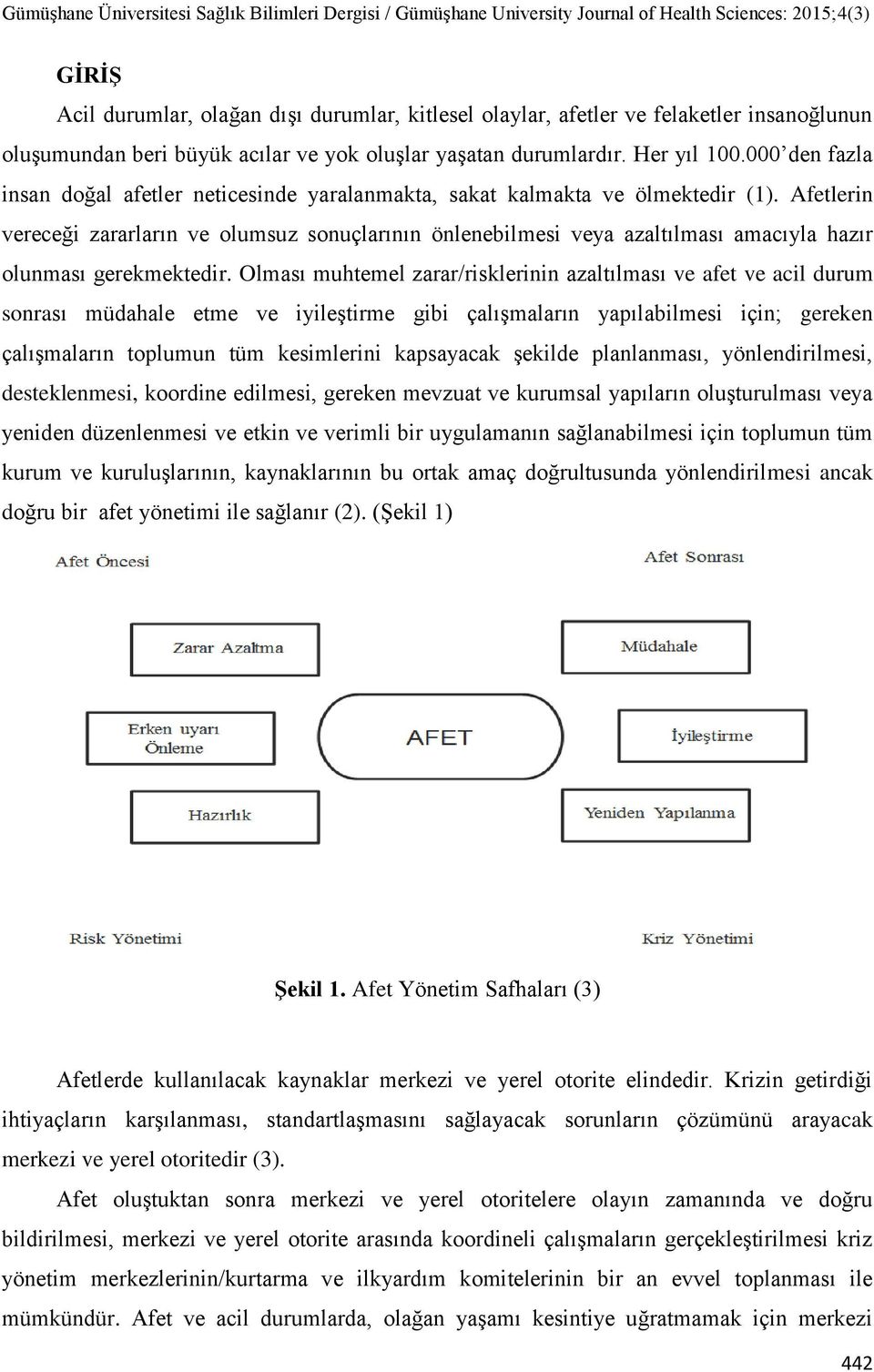 Afetlerin vereceği zararların ve olumsuz sonuçlarının önlenebilmesi veya azaltılması amacıyla hazır olunması gerekmektedir.