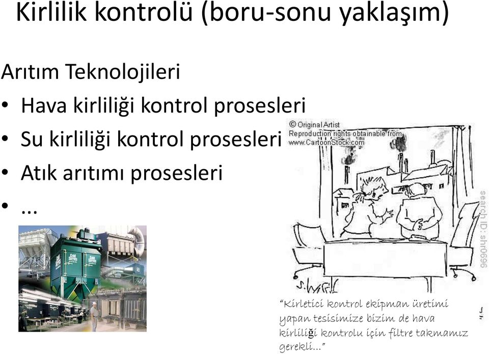 arıtımı prosesleri.