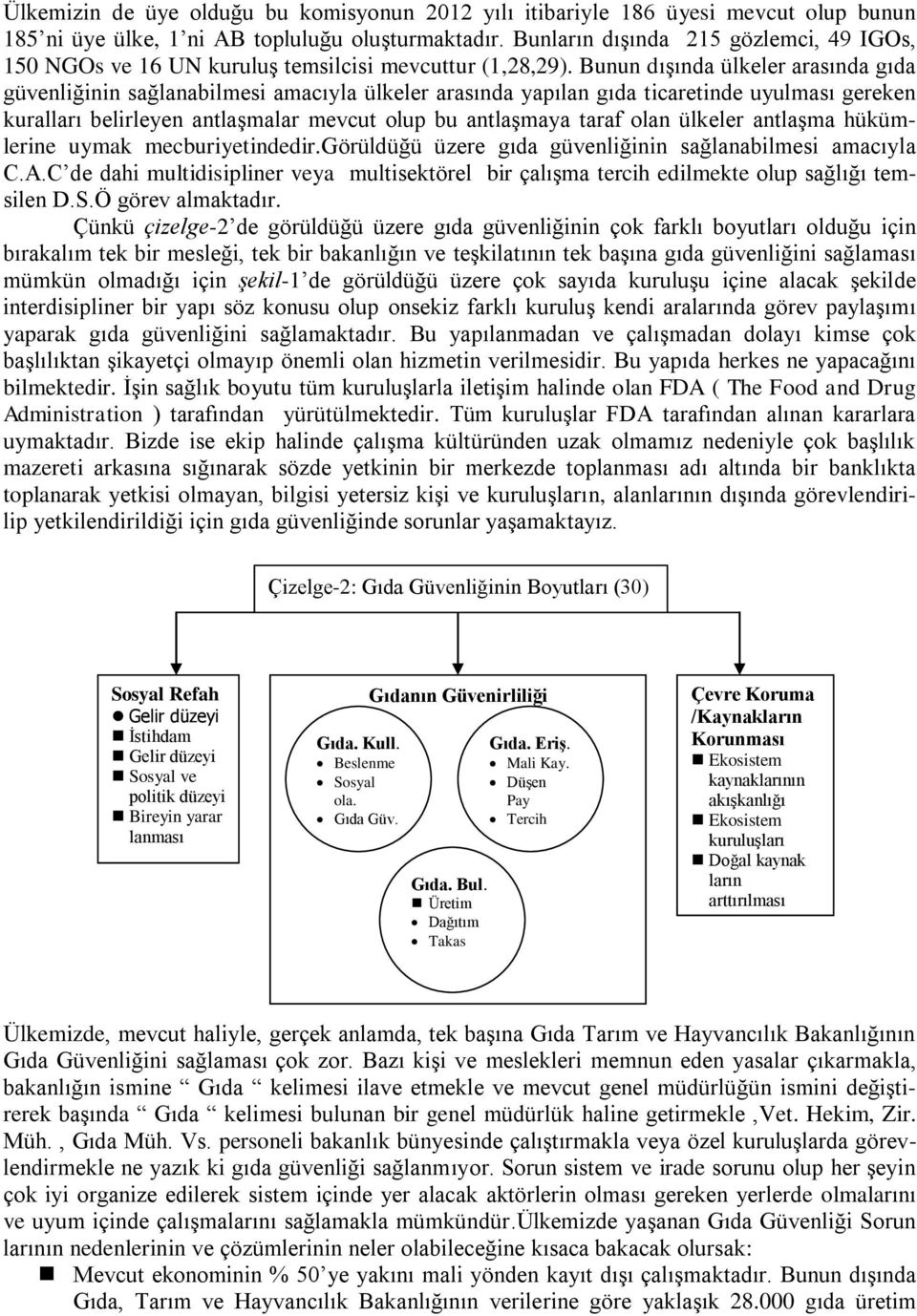 Bunun dışında ülkeler arasında gıda güvenliğinin sağlanabilmesi amacıyla ülkeler arasında yapılan gıda ticaretinde uyulması gereken kuralları belirleyen antlaşmalar mevcut olup bu antlaşmaya taraf