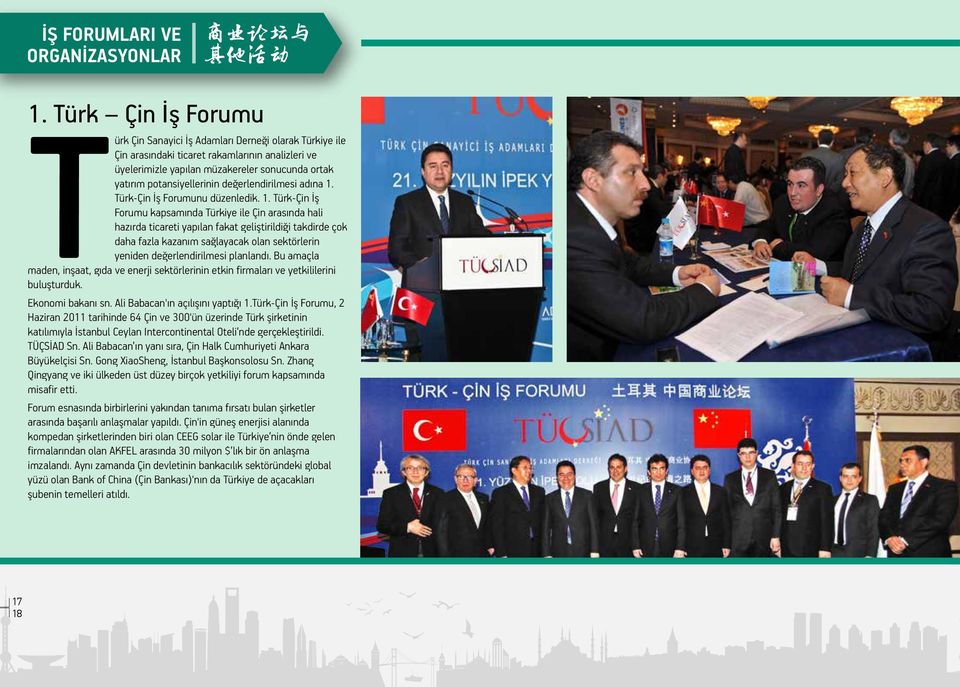 Türk-Çin İş Forumunu düzenledik. 1.