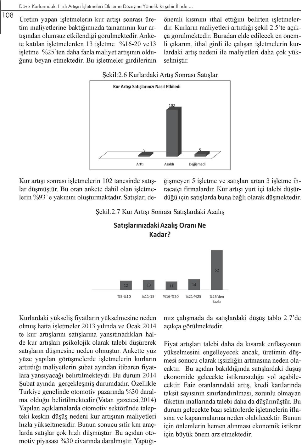 Ankete katılan işletmelerden 13 işletme %16-20 ve13 işletme %25 ten daha fazla maliyet artışının olduğunu beyan etmektedir.