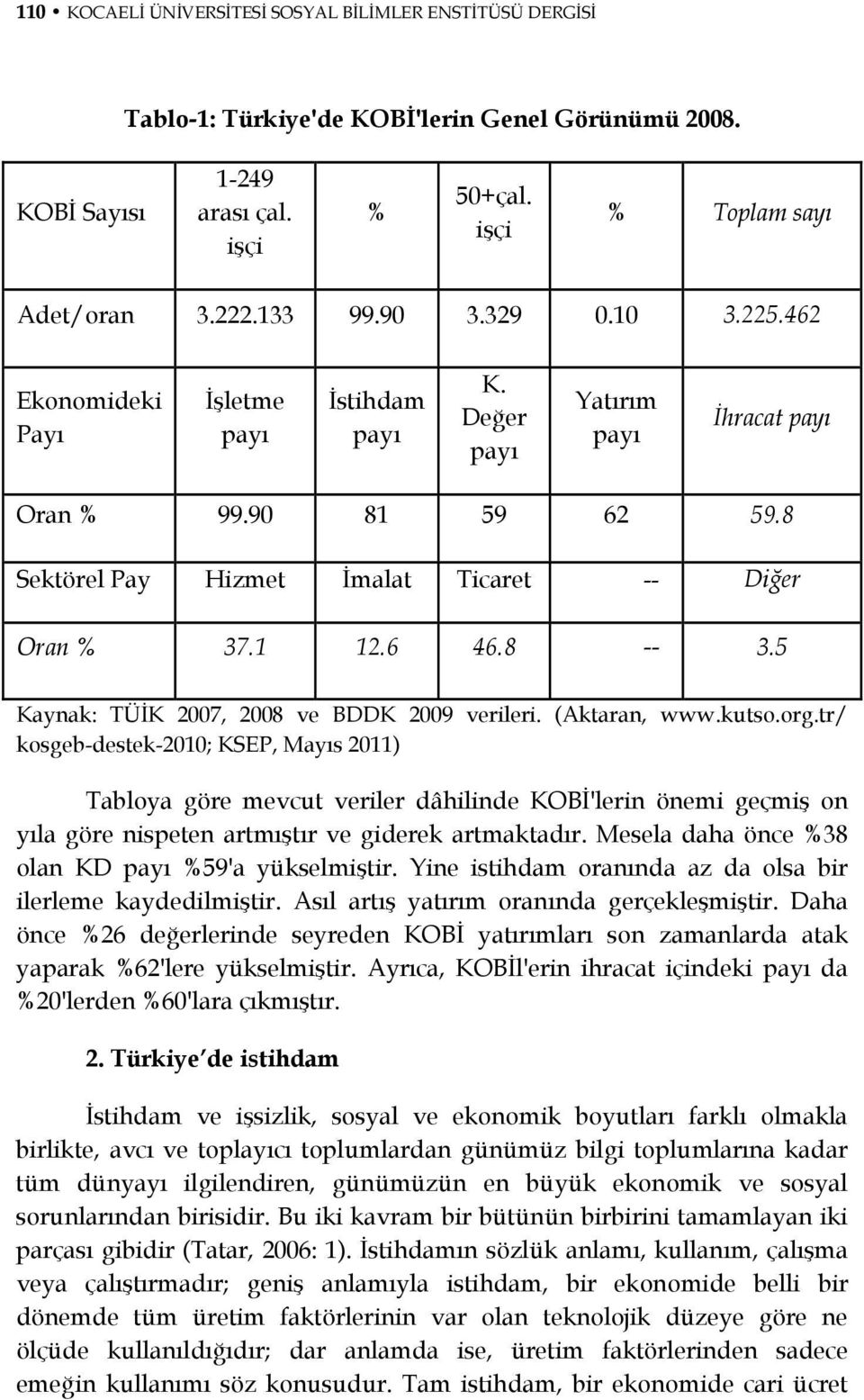 8 -- 3.5 Kaynak: TÜİK 2007, 2008 ve BDDK 2009 verileri. (Aktaran, www.kutso.org.