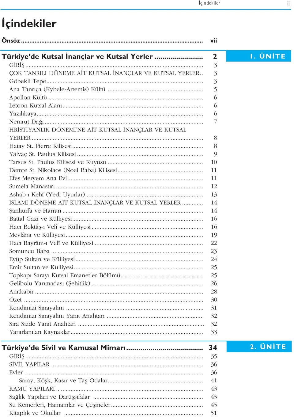 Pierre Kilisesi... 8 Yalvaç St. Paulus Kilisesi... 9 Tarsus St. Paulus Kilisesi ve Kuyusu... 10 Demre St. Nikolaos (Noel Baba) Kilisesi... 11 Efes Meryem Ana Evi... 11 Sumela Manast r.