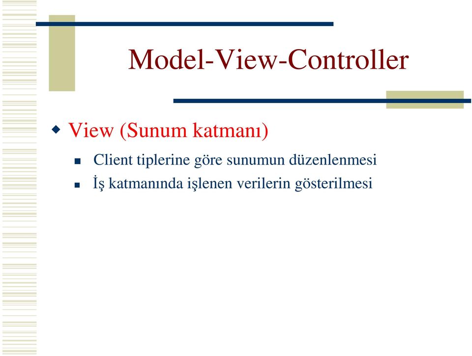 göre sunumun düzenlenmesi İş