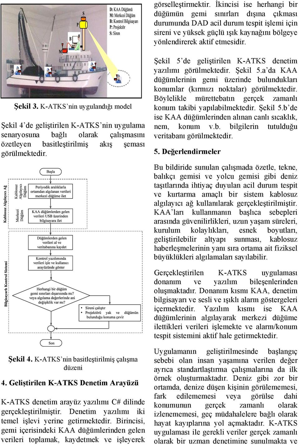 K-ATKS nin uygulandığı model Şekil 4 de geliştirilen K-ATKS nin uygulama senaryosuna bağlı olarak çalışmasını özetleyen basitleştirilmiş akış şeması görülmektedir.