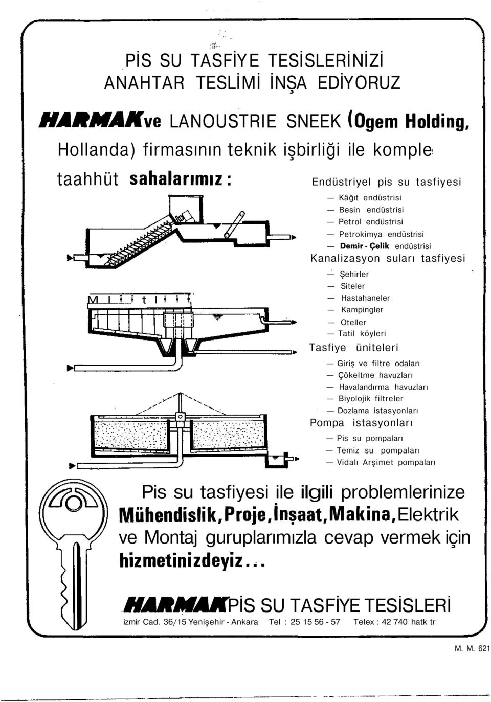 köyleri Tasfiye üniteleri Giriş ve filtre odaları Çökeltme havuzları Havalandırma havuzları Biyolojik filtreler Dozlama istasyonları Pompa istasyonları Pis su pompaları Temiz su pompaları Vidalı