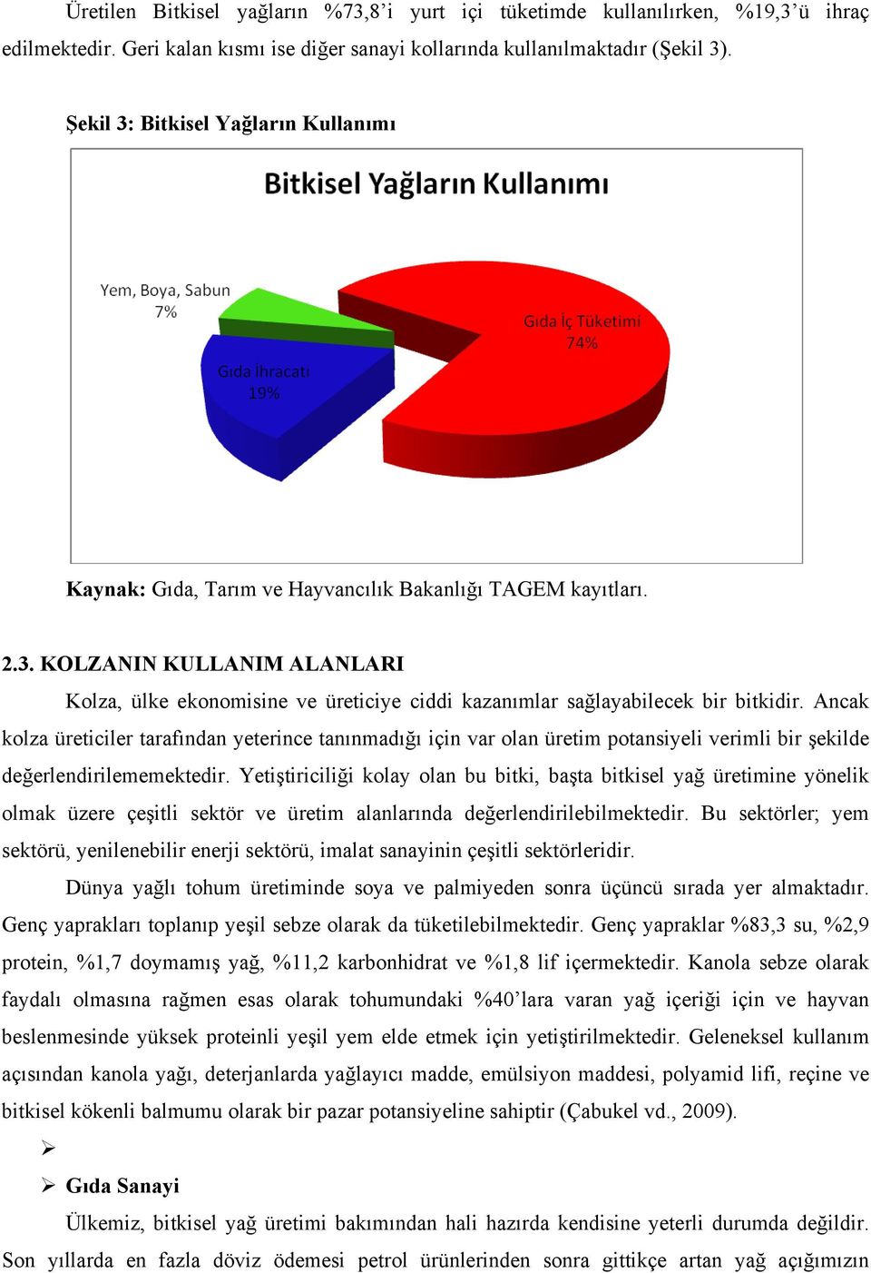 Ancak kolza üreticiler tarafından yeterince tanınmadığı için var olan üretim potansiyeli verimli bir şekilde değerlendirilememektedir.