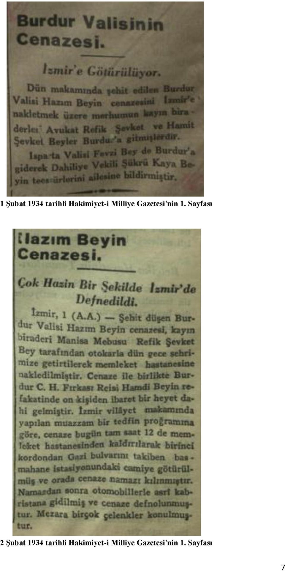 Sayfası 2 Şubat 1934 tarihli