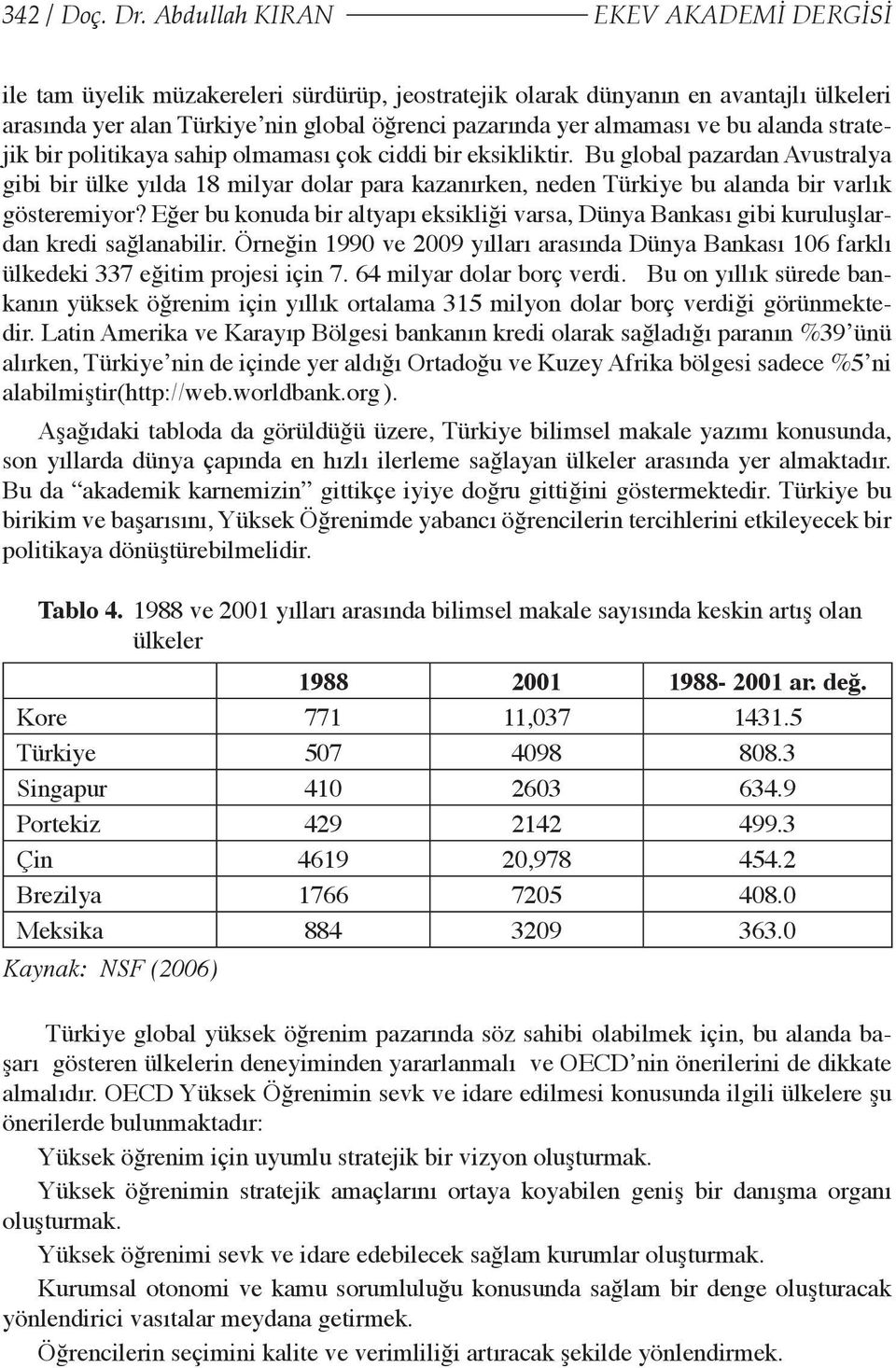 alanda stratejik bir politikaya sahip olmaması çok ciddi bir eksikliktir.