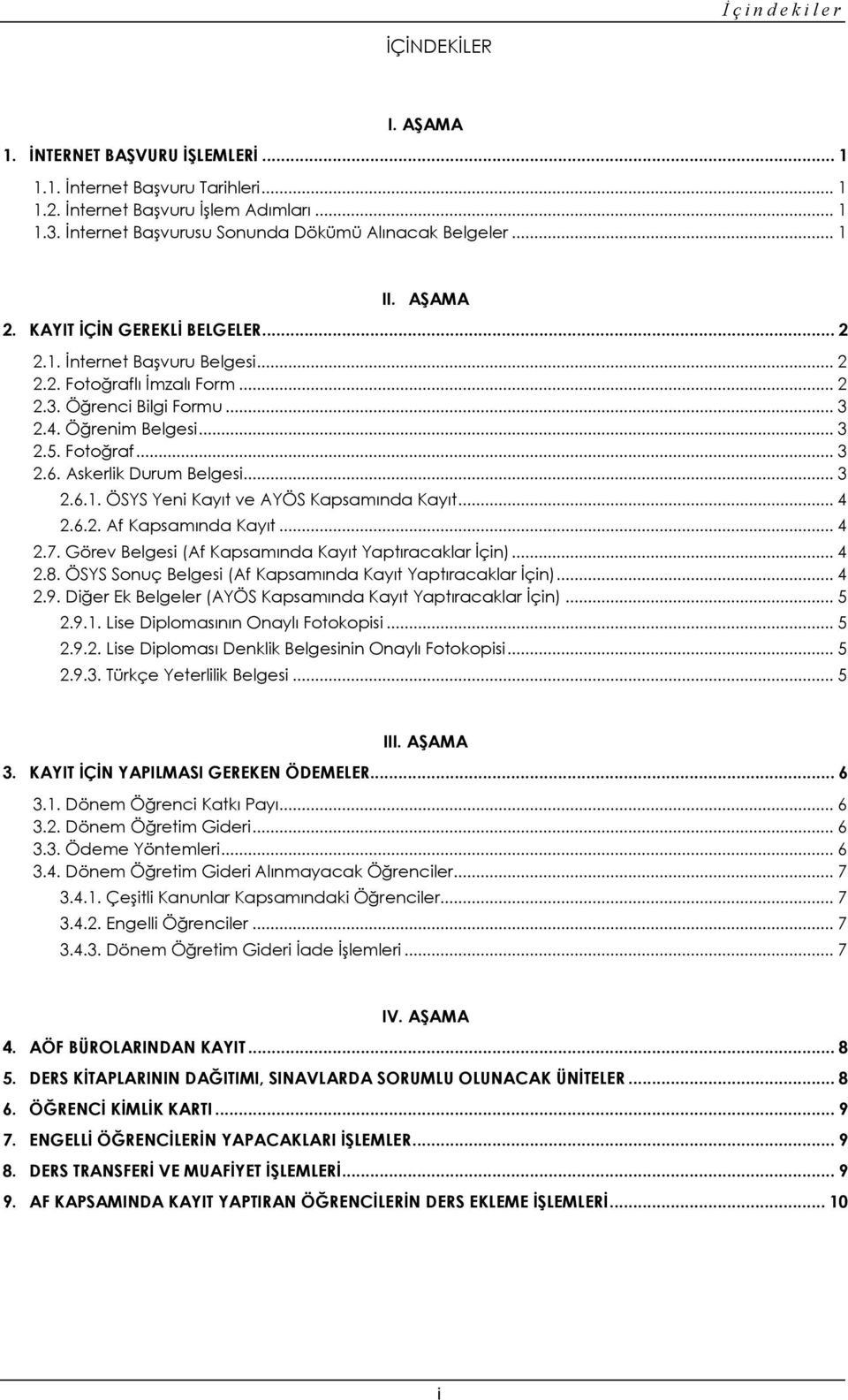 .. 3 2.4. Öğrenim Belgesi... 3 2.5. Fotoğraf... 3 2.6. Askerlik Durum Belgesi... 3 2.6.1. ÖSYS Yeni Kayıt ve AYÖS Kapsamında Kayıt... 4 2.6.2. Af Kapsamında Kayıt... 4 2.7.