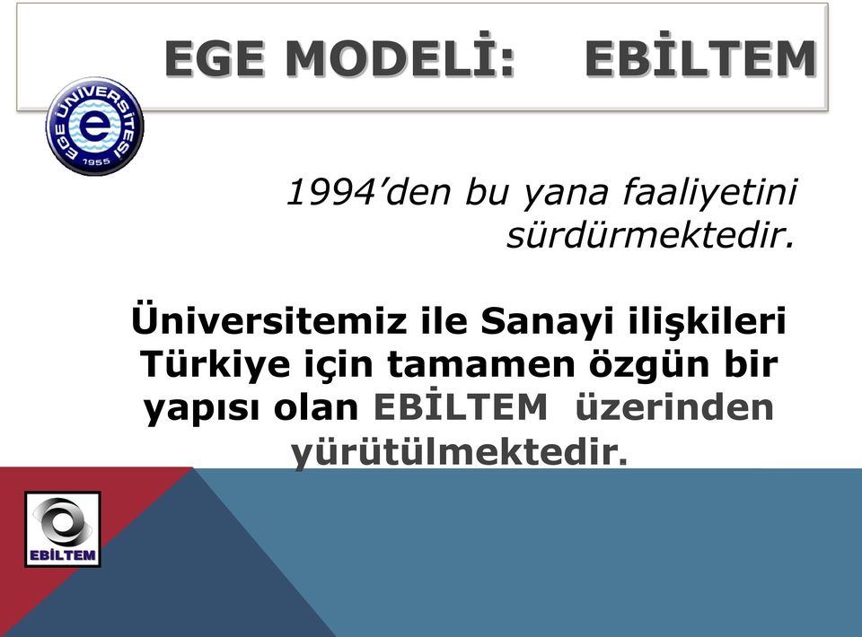 Üniversitemiz ile Sanayi ilişkileri Türkiye