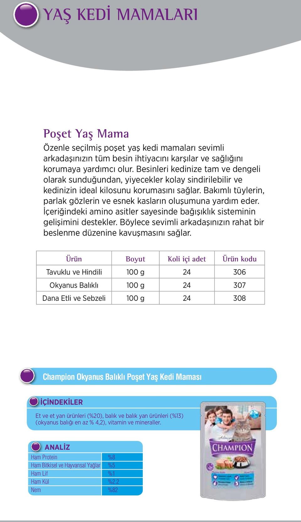 Bakımlı tüylerin, parlak gözlerin ve esnek kasların oluşumuna yardım eder. İçeriğindeki amino asitler sayesinde bağışıklık sisteminin gelişimini destekler.