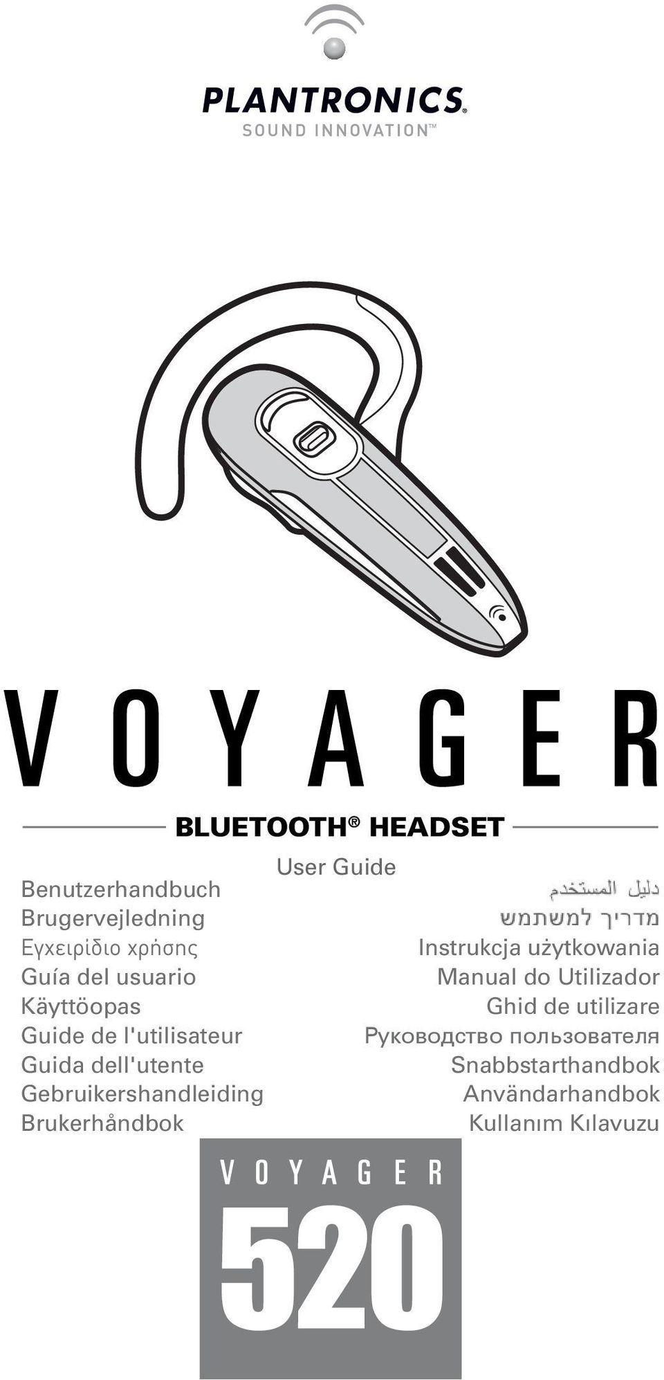 Brukerhåndbok BLUETOOTH HEADSET User Guide Manual do