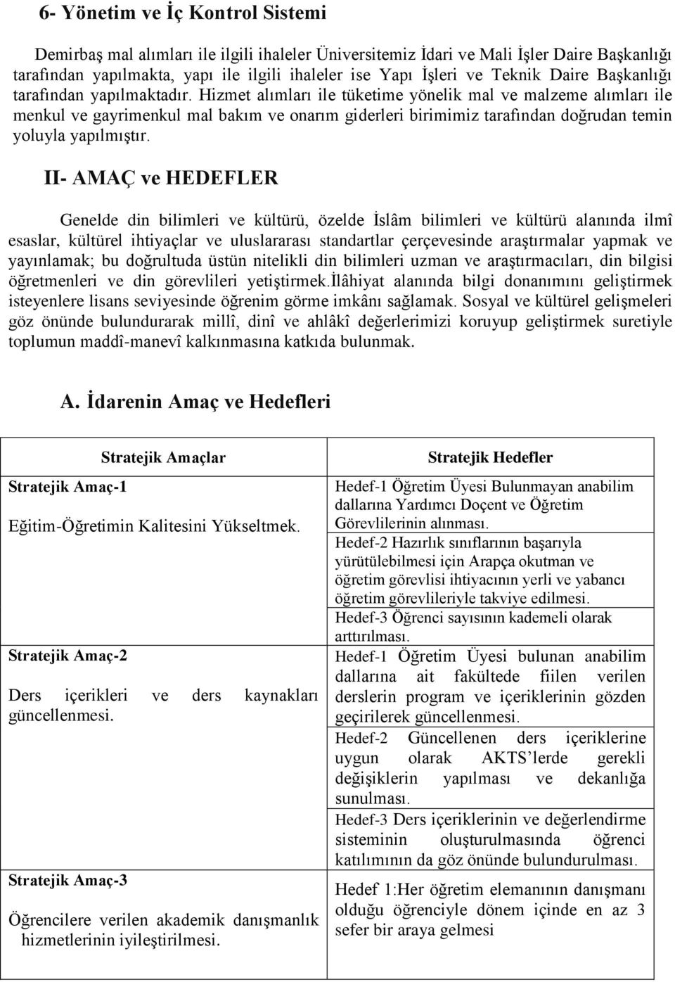 Hizmet alımları ile tüketime yönelik mal ve malzeme alımları ile menkul ve gayrimenkul mal bakım ve onarım giderleri birimimiz tarafından doğrudan temin yoluyla yapılmıģtır.