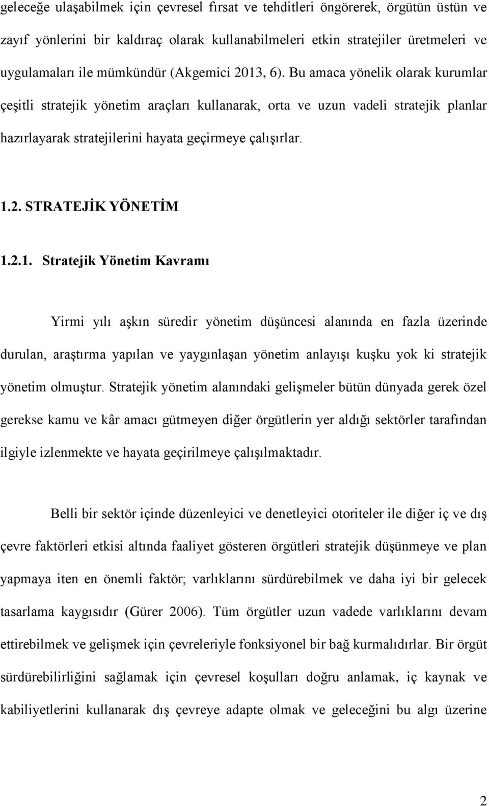 STRATEJİK YÖNETİM 1.