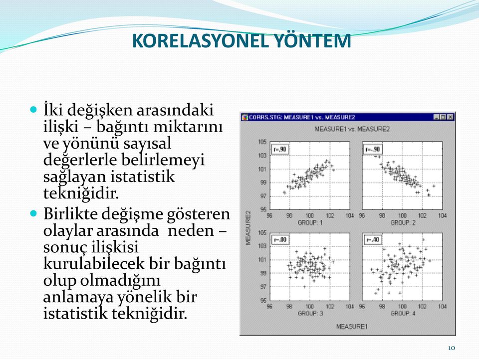 Birlikte değişme gösteren olaylar arasında neden sonuç ilişkisi