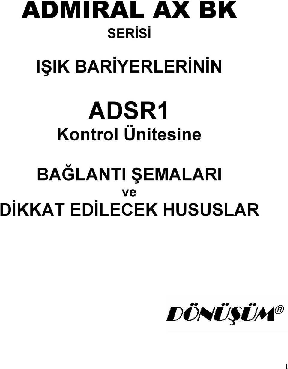 Kontrol Ünitesine BAĞLANTI